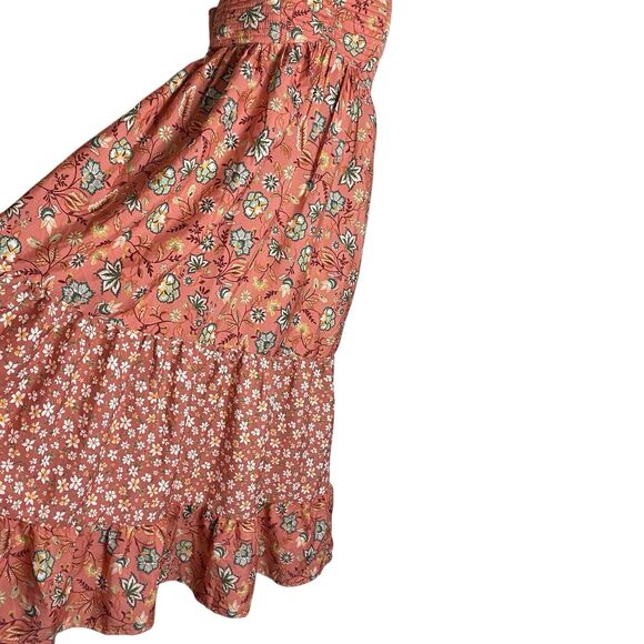 NWT Band of the Free Maxi Dress Womens S Floral Tiered Cottage Boho Flowy Smock - Picture 12 of 16